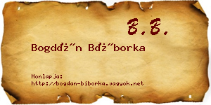 Bogdán Bíborka névjegykártya